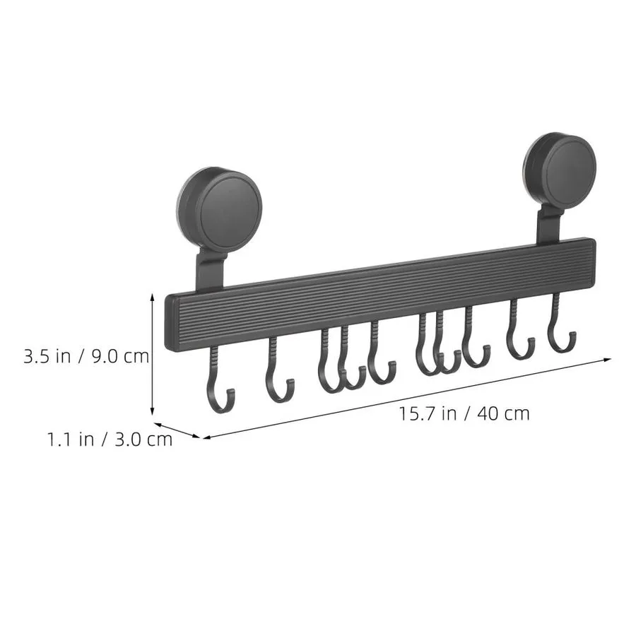 Вакуумная присоска 10-Hook Suction Cup Wall Mounted Coat Rack -No Drill Suction 