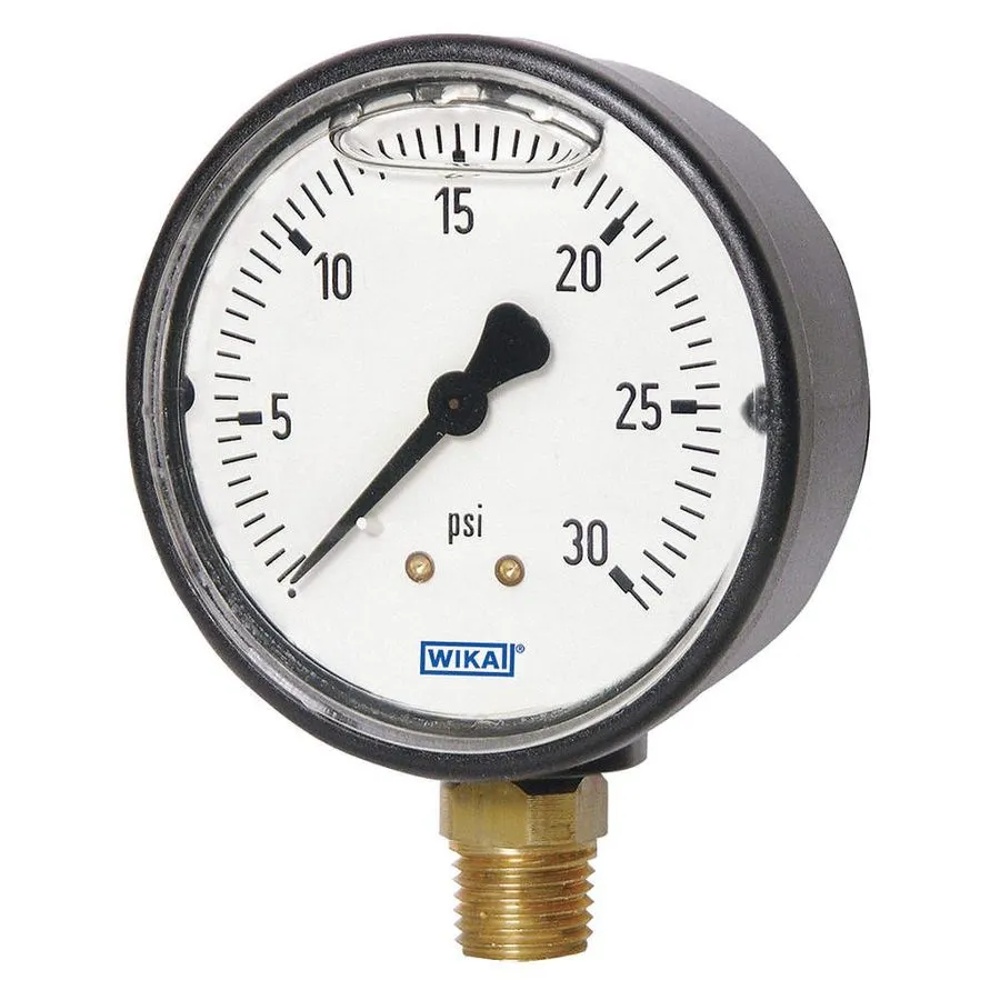 Трубопроводная арматура Wika 113.13.25.3030.L Commercial Compound Gauge, 30 To 0 — фото лота 1
