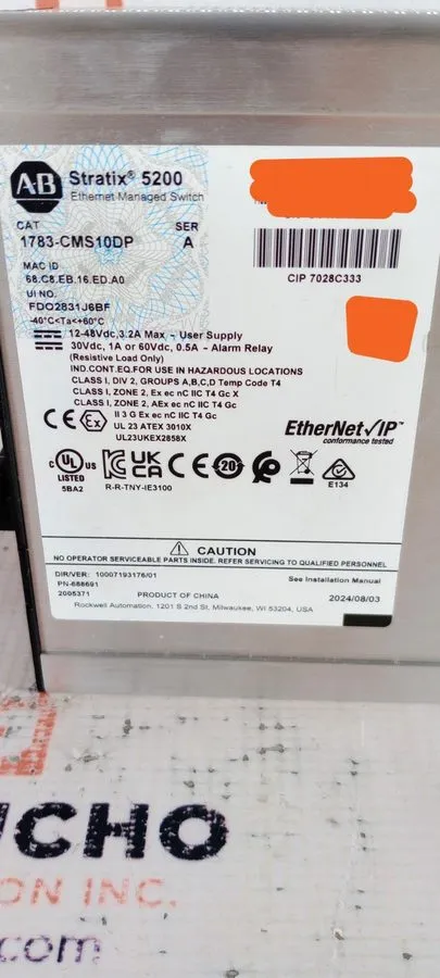 Коммутатор 1783-CMS10DP Allen Bradley Stratix 5200 10 Port Switch