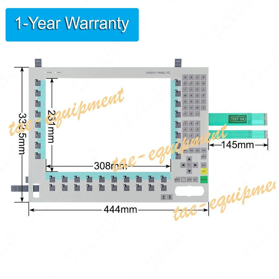 Промышленный компьютер 6AV7725-3AC10-0AD0 Membrane Keypad