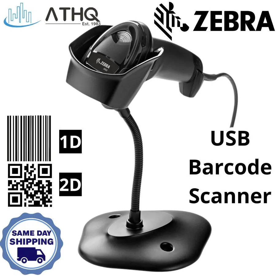 Сканер штрих-кода Zebra DS2208 Wired 2D Barcode Scanner Handheld USB POS Imager