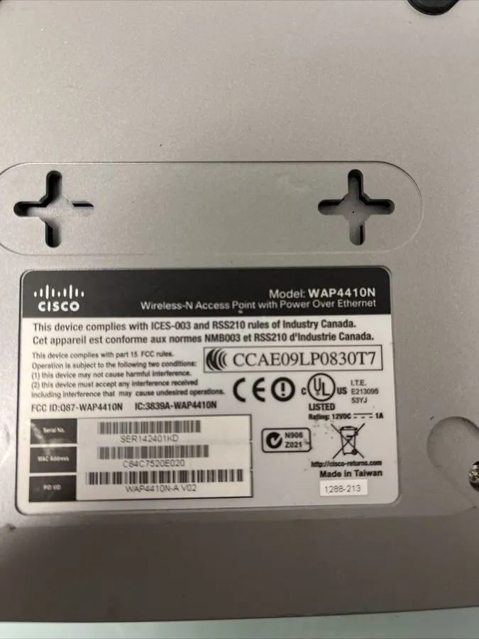 Точка доступа Wi-Fi Cisco WAP4410N Wireless-N Access Point PoE/Advanced Security