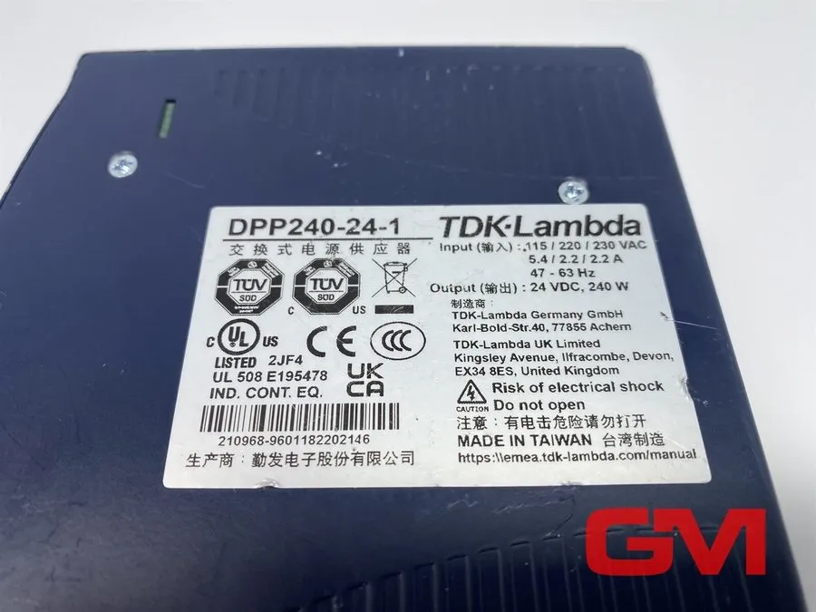 Блок питания TDK-Lambda DPP240-24-1 DIN Rail Power Supply 24VDC 10A 240W AC-DC