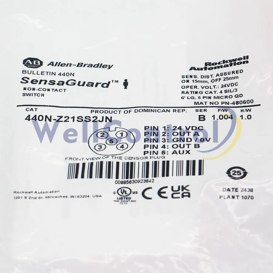 Реле безопасности Allen Bradley 440N-Z21SS2JN Guardmaster 440N Non Contact Switc