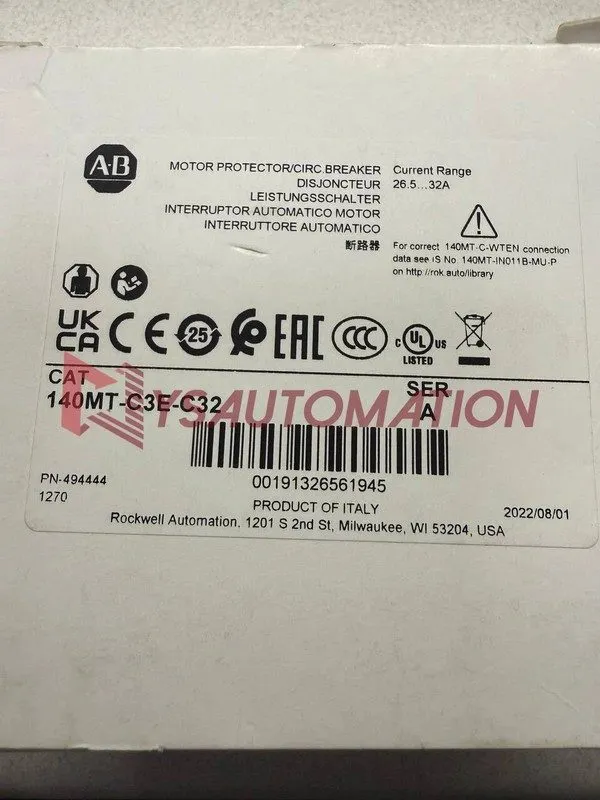 Автоматический выключатель 140MT-C3E-C32 Motor Protection Circuit Breaker Allen 