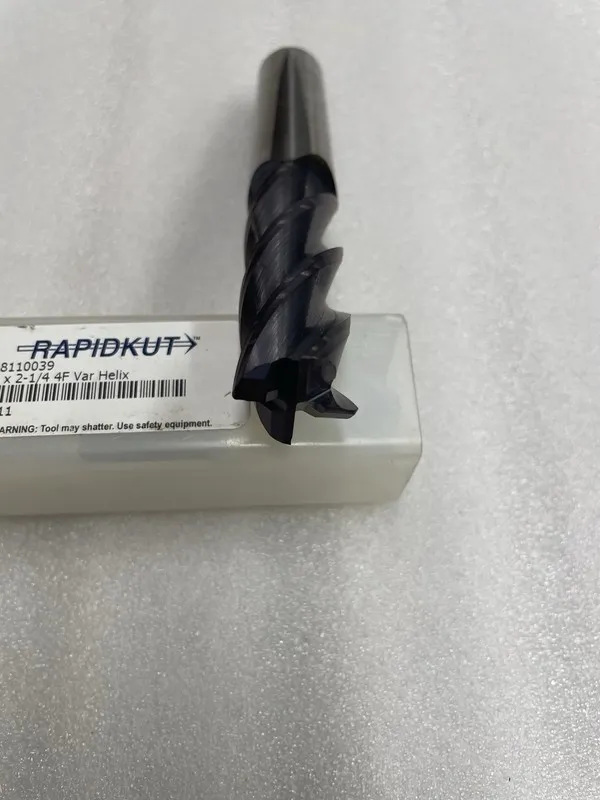 Режущий инструмент Rapidkut 3/4" x 2-1/4" LOC 4FL AlTiN Corner Radius Carbide En — фото лота 1