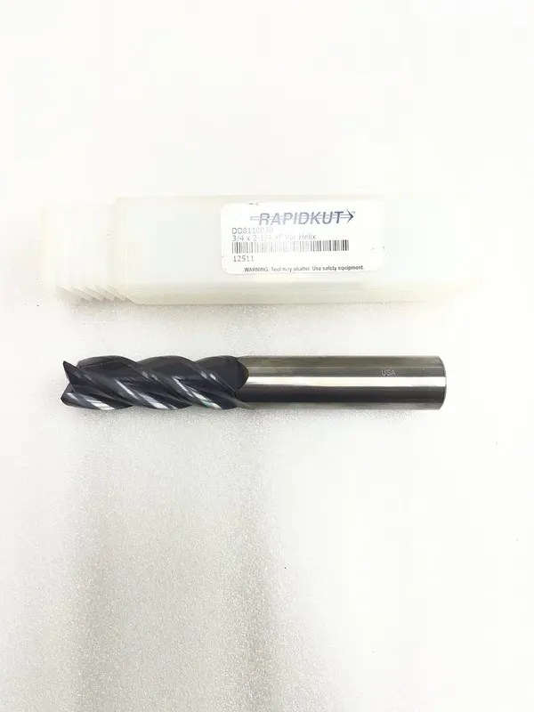 Режущий инструмент Rapidkut 3/4" x 2-1/4" LOC 4FL AlTiN Corner Radius Carbide En — фото лота 2