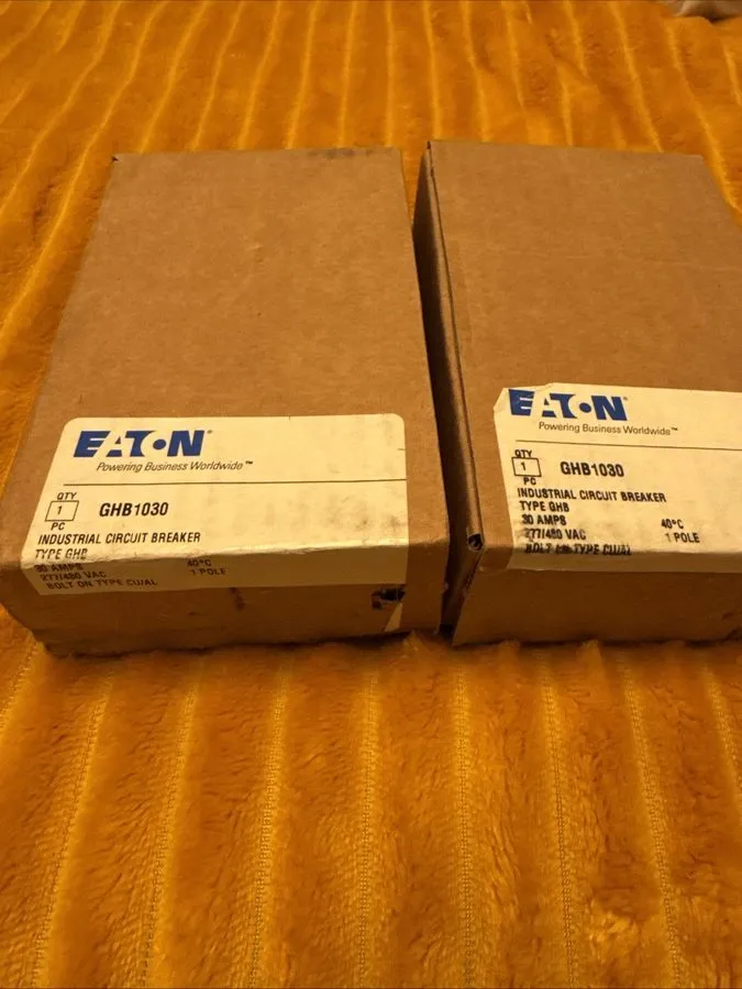 Автоматический выключатель Eaton GHB1030 1-Pole 30A Circuit Breaker, 277/480V AC
