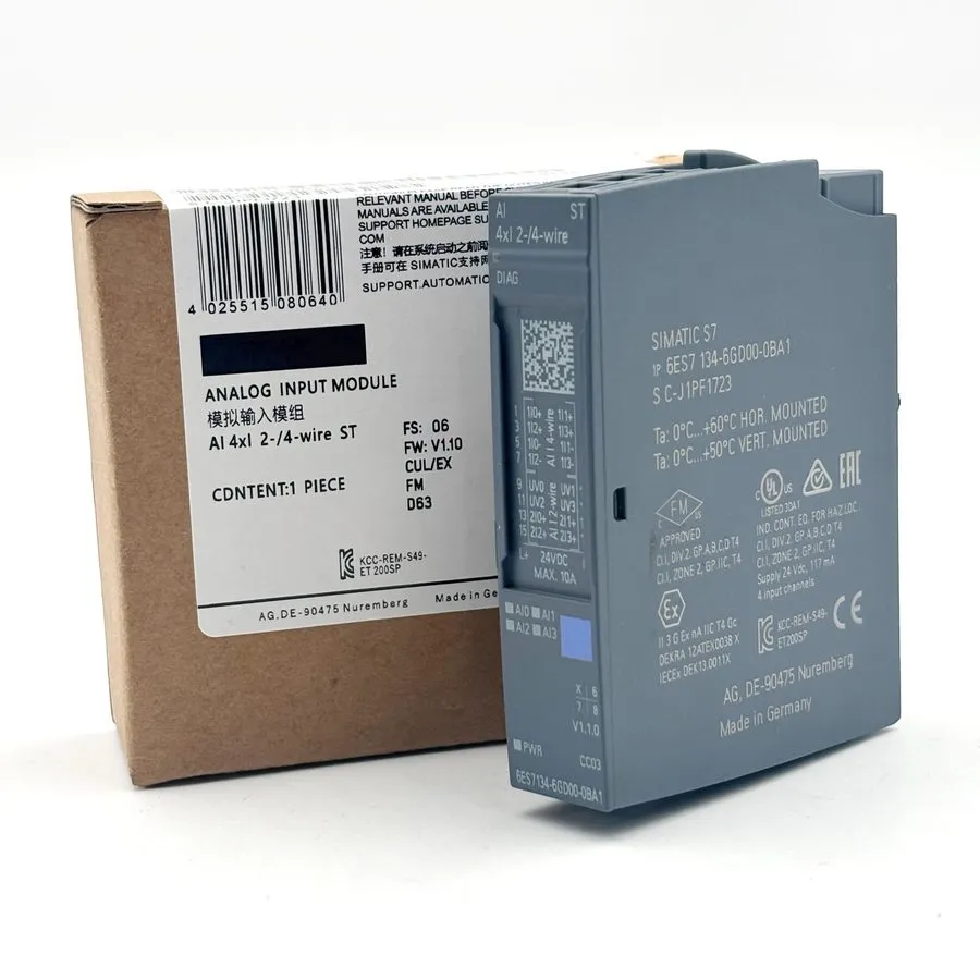 Модуль ввода-вывода Siemens Simatic S7 AI 4xI 2-/4-wire 6ES7134-6GD00-0BA1 — фото лота 2