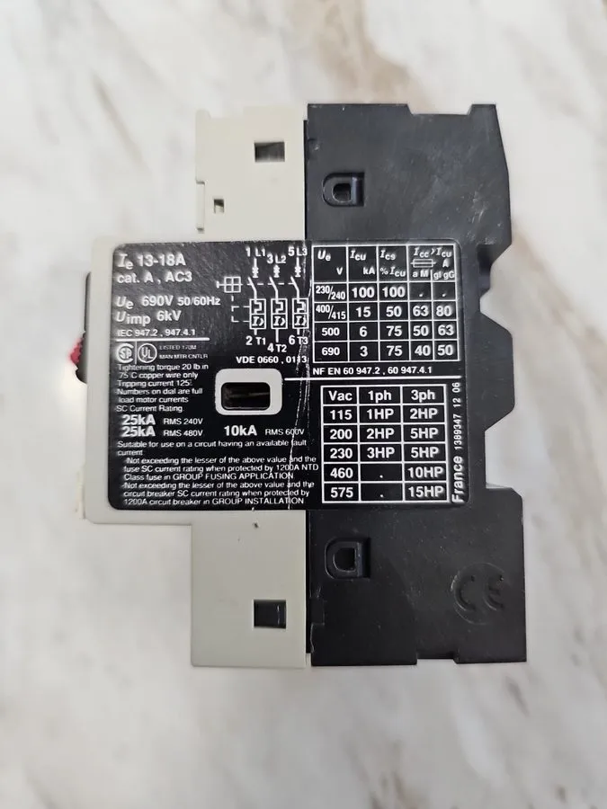Автоматический выключатель Telemecanique GV2-M22 Motor Circuit Breaker 20-25A — фото лота 1