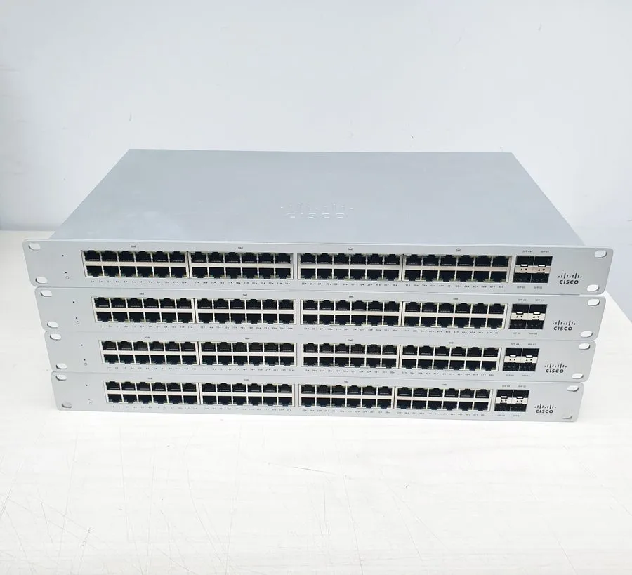 Коммутатор Unclaimed Cisco Meraki MS120-48-HW 48-Port Managed Ethernet Switch NO