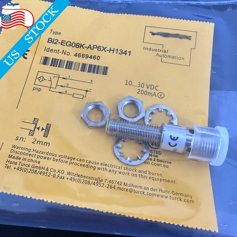 Датчик приближения Turck BI2-EG08K-AP6X-H1341 Inductive Proximity Sensor, 2mm, 1
