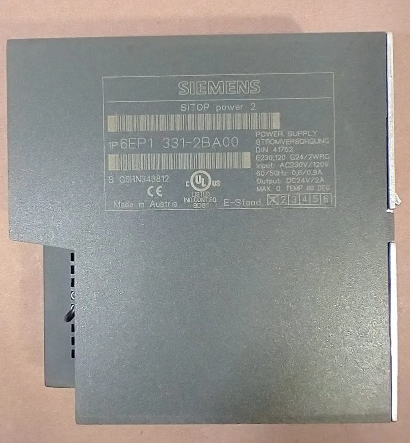 Блок питания Siemens 6EP1 331-2BA00 Sitop Power 2 Power Supply Din Rail 24VDC 2A