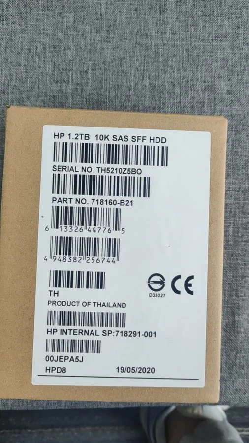 Жёсткий диск HPE 718291-001 718160-B21 1.2TB 6G 10K G6 G7 SAS 2.5" HDD DP 0 HOUR