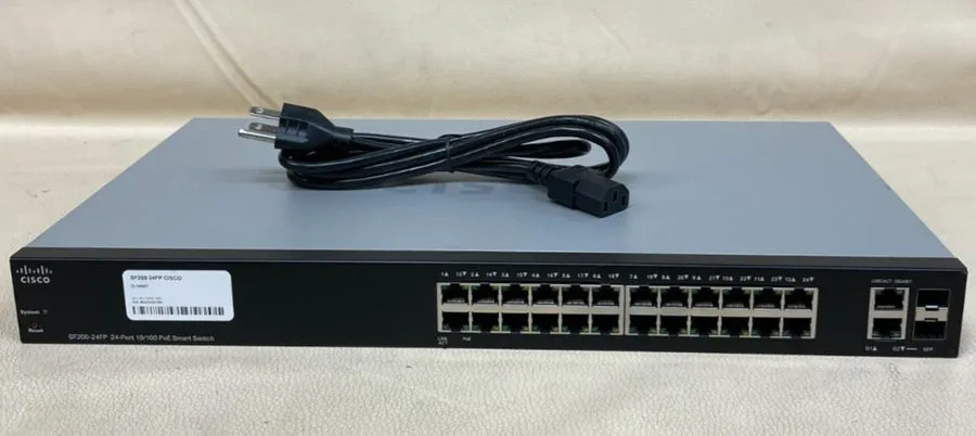 Коммутатор Cisco SF200-24FP 24-Port 10/100 PoE Smart Switch w/ Cord