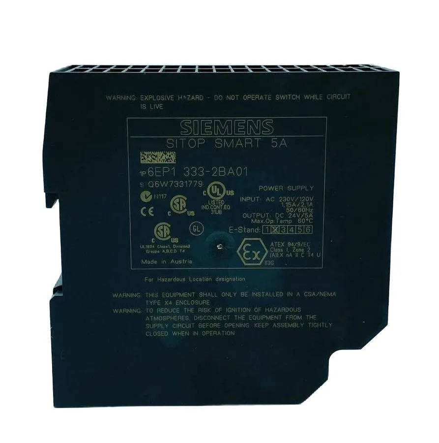 Блок питания Siemens SITOP smart 120 W power supply 6EP1333-2BA01