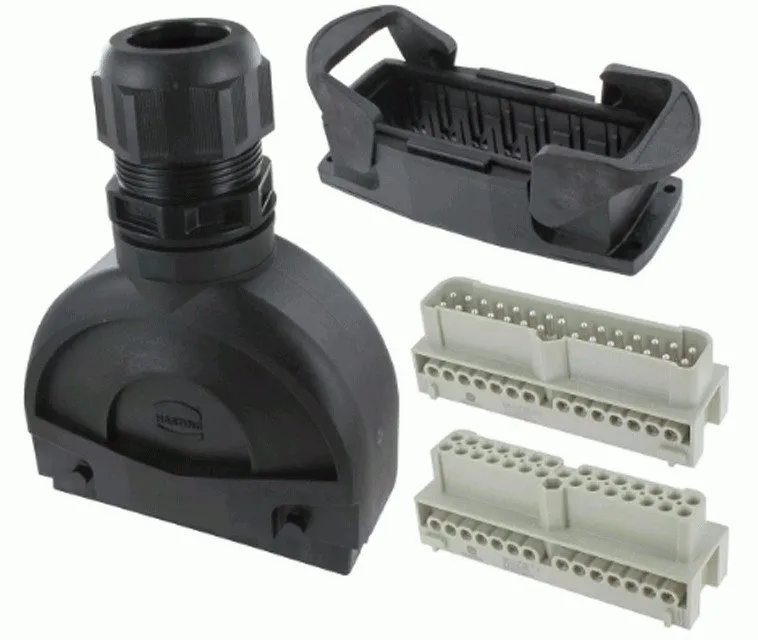 Разъём Harting HAN-ECO MONOBLOCK KIT 8 (24B GG) Heavy Duty Power Connector 10410 — фото лота 1