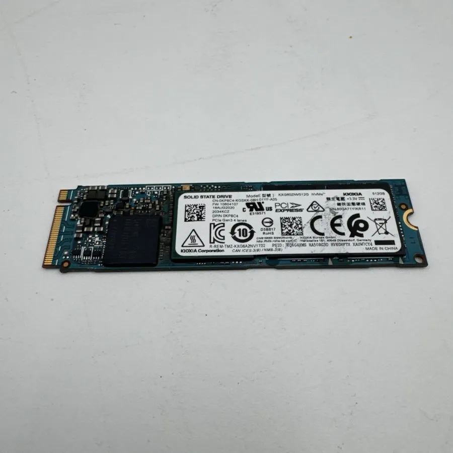 SSD-накопитель Kioxia 512GB M.2 2280 NVMe PCIe SSD KXG60ZNV512G 87% health