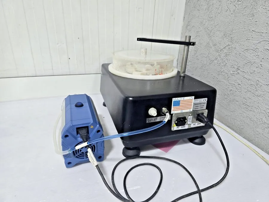 Насос MTI VTC-200 Vacuum Spin Coater 220V + VACUUBRAND ME 1 Diaphragm Vacuum Pum — фото лота 1