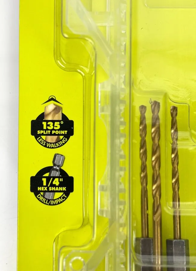 Режущий инструмент 2x RYOBI Titanium drill bit set AR2042 over $150.00 in value — фото лота 2