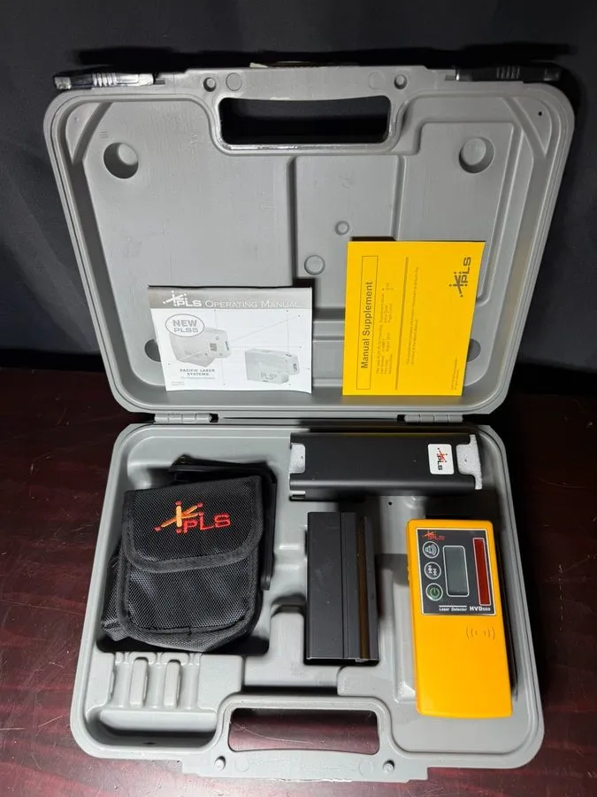 Нивелир Pacific Laser Systems PLS 5 Red Laser Level Kit w/ HVD500 Detector — фото лота 1