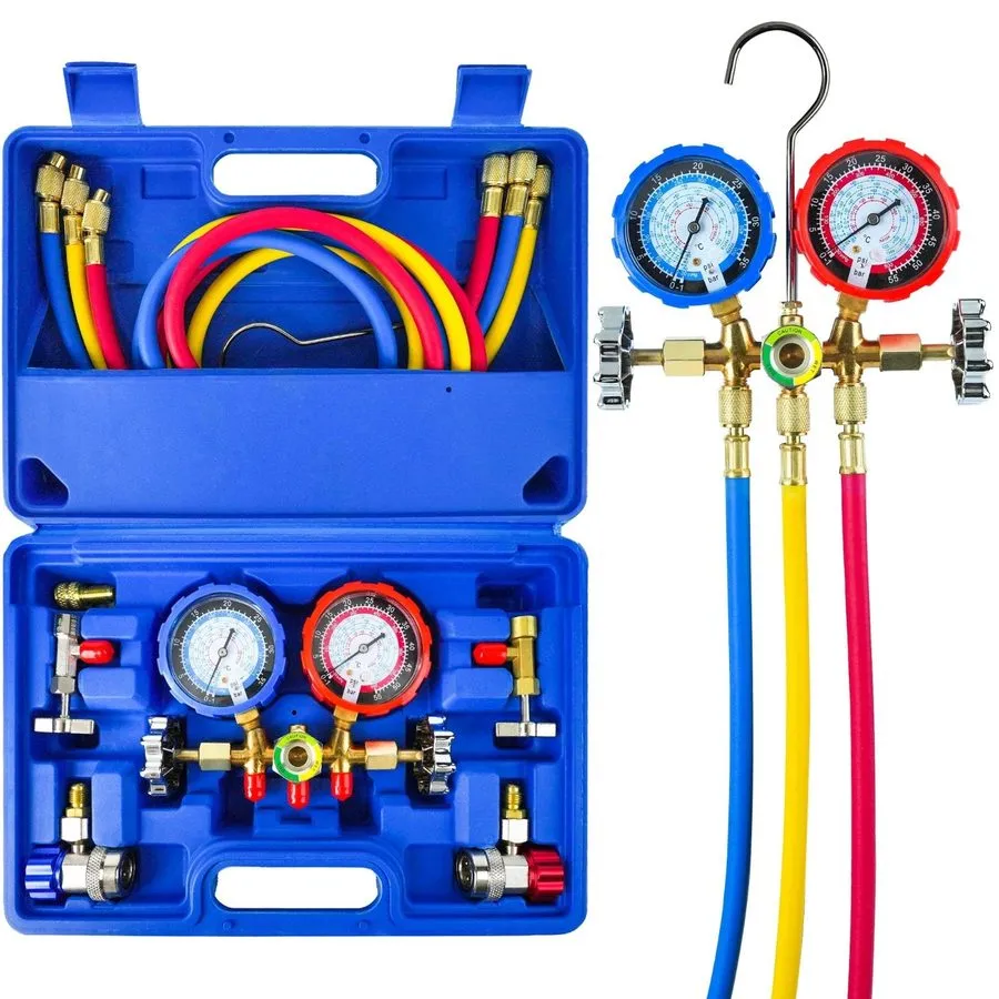 Манометрический коллектор Manifold Gauge Set для HVAC, AC Refrigerant Pressure T