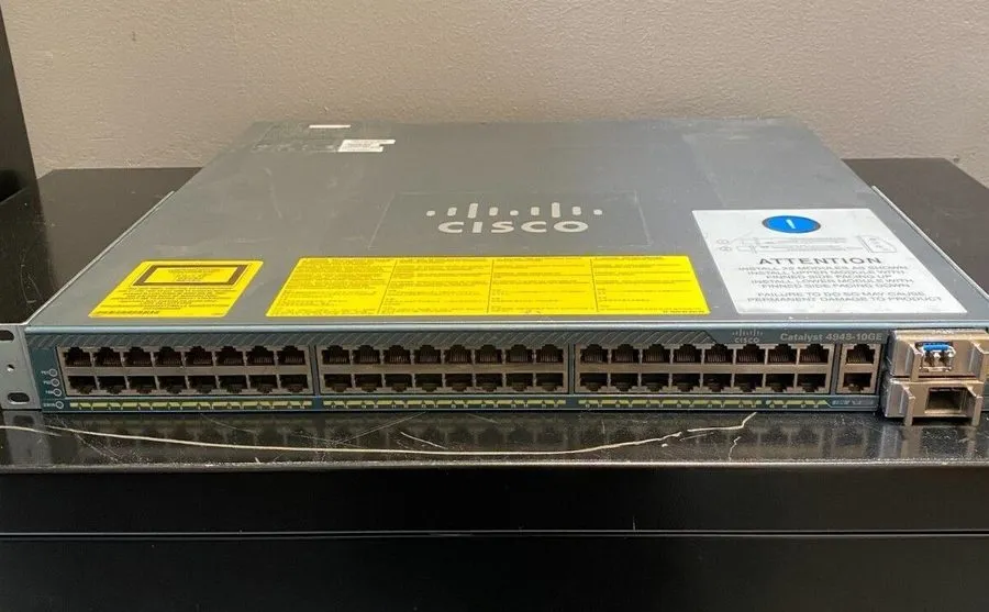 Коммутатор Cisco Catalyst (WS-C4948-10GE) 48-Ports Rack-Mountable Switch Managed