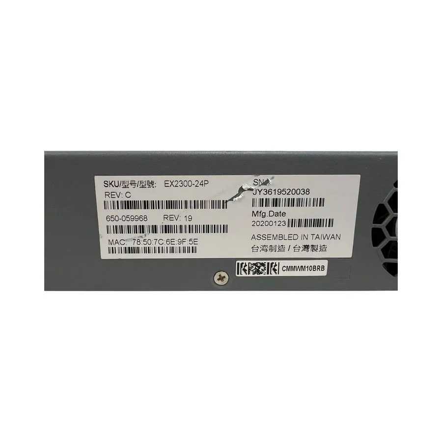 Коммутатор Juniper EX2300-24P 24-Port 1GBASE-T PoE+ 4x 1/10GbE SFP/SFP+