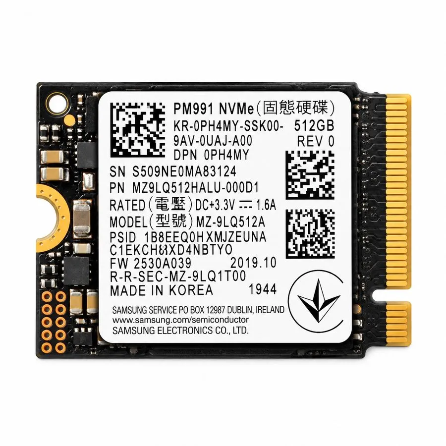 SSD-накопитель Samsung PM991 512GB 2230 M.2 PCIe Gen3x4 NVMe SSD
