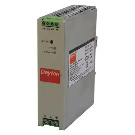 Блок питания Dayton 33Nt11 Din Rail Dc Power Supply, 100-240 VAC. 24V Dc 80W 3.3