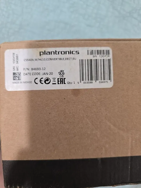 VoIP-шлюз Plantronics CS540/HL10 Wireless Headset System Black- 2021 — фото лота 2
