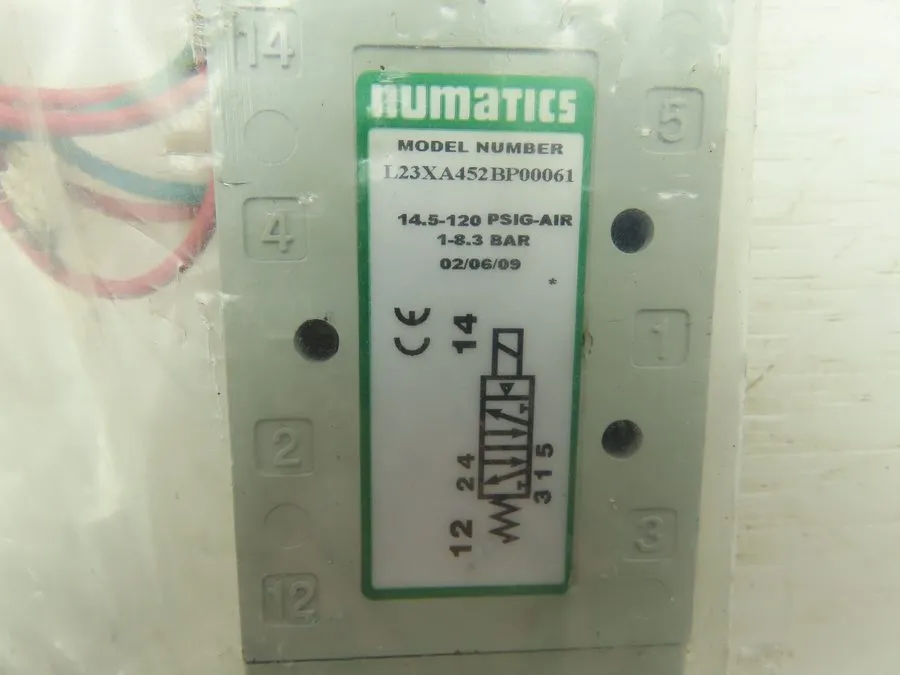 Электромагнитный клапан Numatics L23XA452BP00061 Solenoid Valve 14.5-120PSIG Air