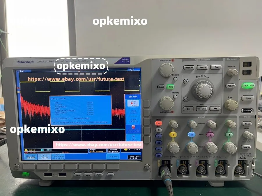 Осциллограф Tektronix DPO4034B Digital Phosphor Oscilloscope 350MHz, 4Ch, 2.5GS/ — фото лота 1