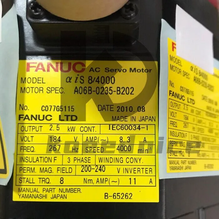 Серводвигатель FANUC AC SERVO MOTOR A06B-0235-B202 FREE