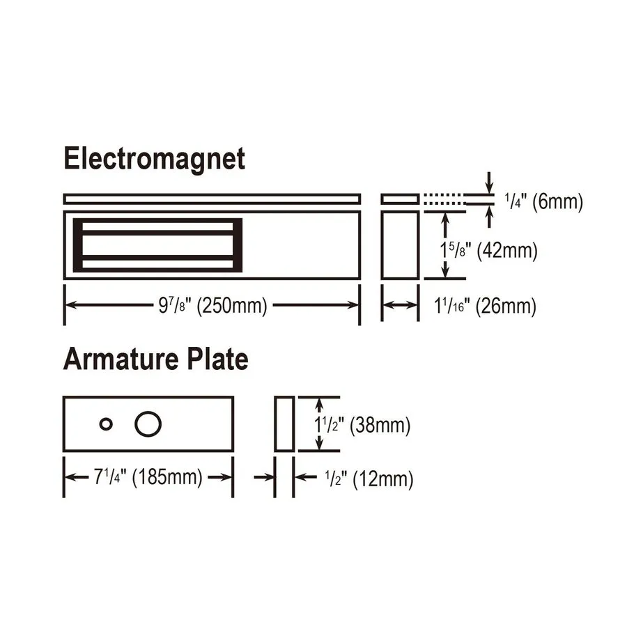 Оборудование видеонаблюдения SECO-LARM E-941SA-600 600lb Electromagnetic Lock No