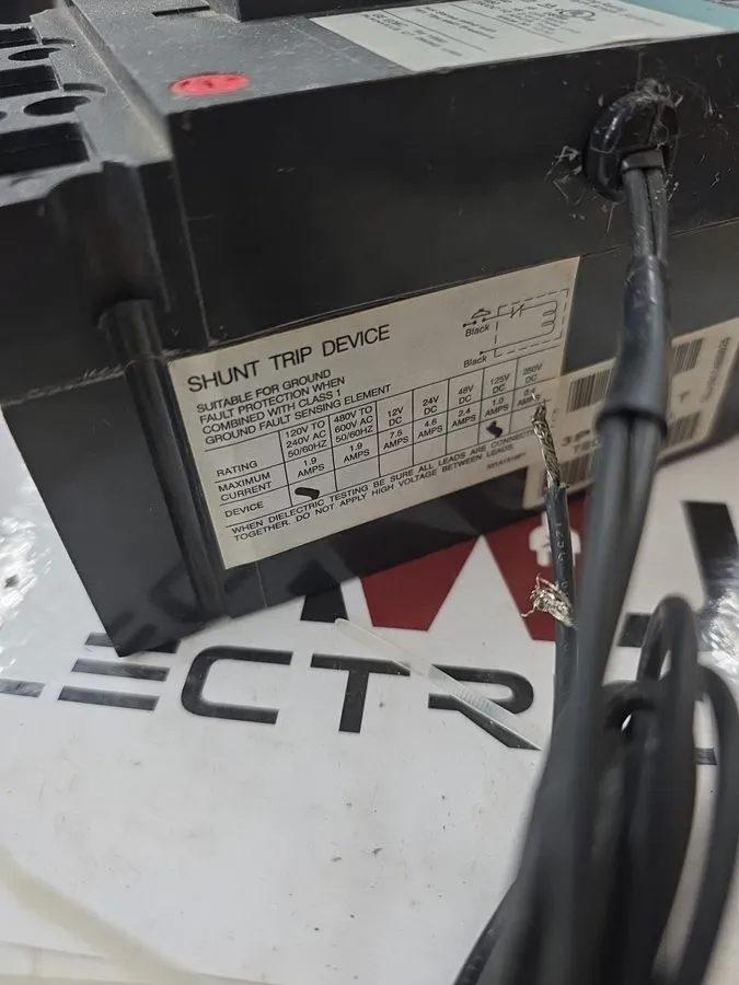 Автоматический выключатель TED134070WL GENERAL ELECTRIC 70 AMP 480V 3 POLE CIRCU — фото лота 2