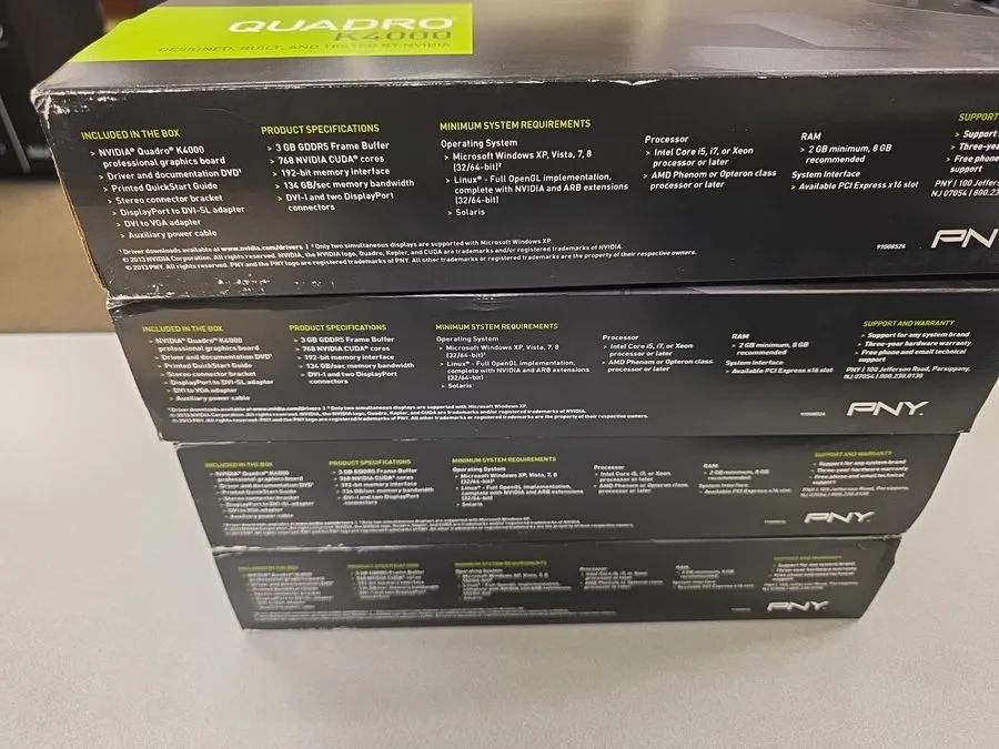 GPU-ускоритель NVIDIA Quadro K4000 3GB GDDR5 Dp / DVI Displayport PCIE