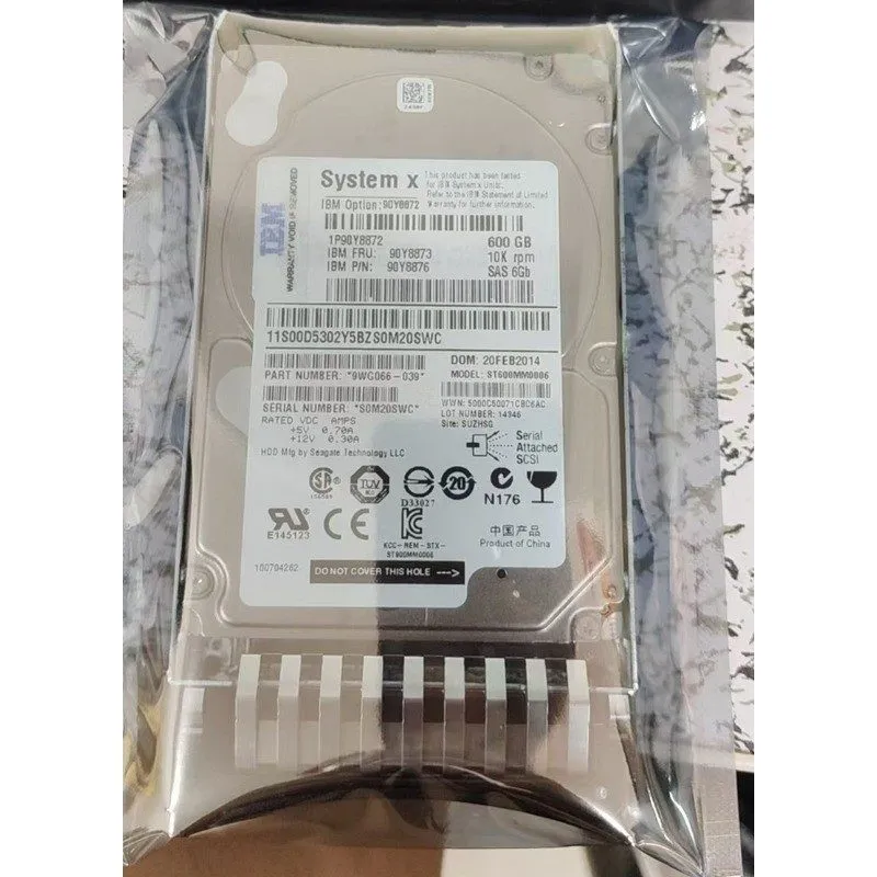 Сервер IBM 600GB 90Y8872 90Y8876 90Y8873 System x 10K 2.5" SFF SAS 6Gb HDD HARD