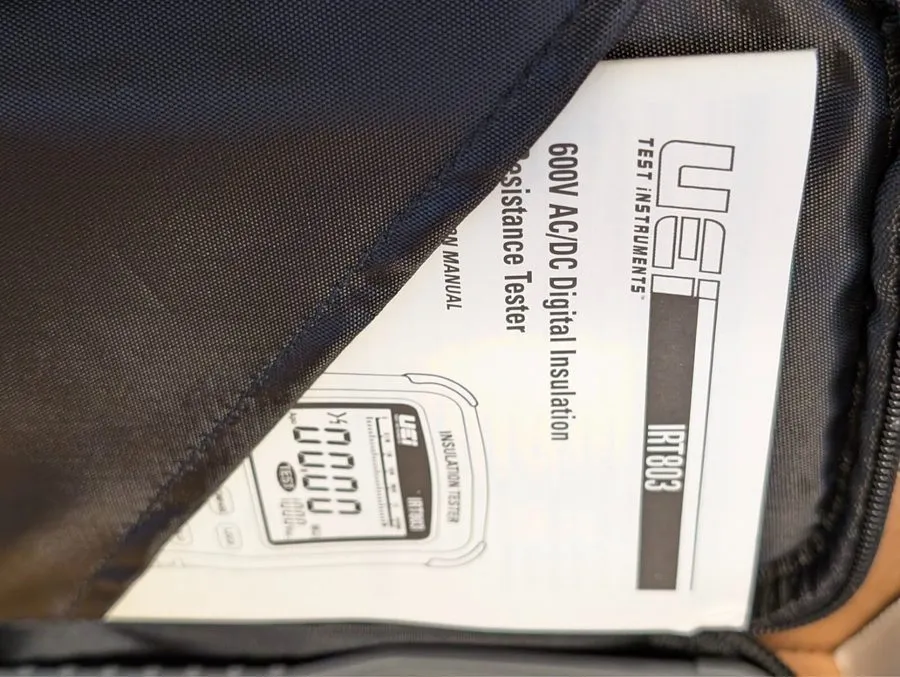 Тестер Uei IRT803 Insulation Resistance Tester 600V AC/DC, Megohmmeter Measures  — фото лота 1