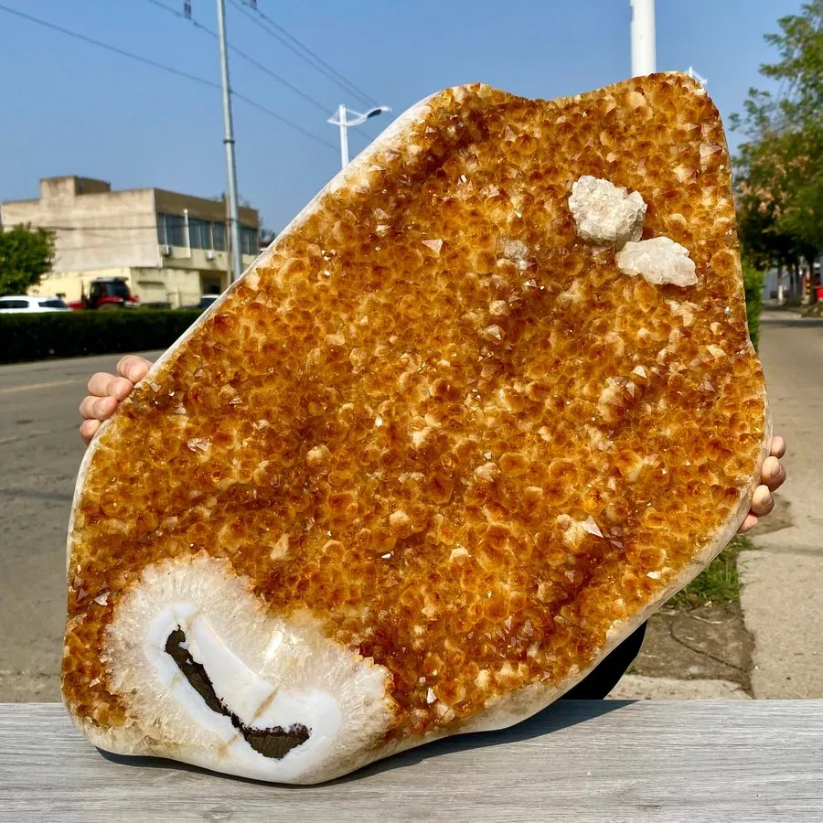Лабораторный прибор 47.3LB Natural Citrine cluster mineral specimen quartz cryst