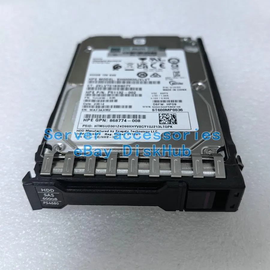 Жёсткий диск HPE P53560-B21 P54680-001 600GB 12Gb/s SAS 15K 2.5" BC HDD Hard Dis