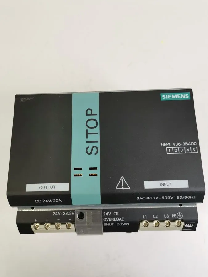 Блок питания SIEMENS 6EP1436-3BA00 SITOP MODULAR 20A POWER SUPPLY 24VDC 3PHASE