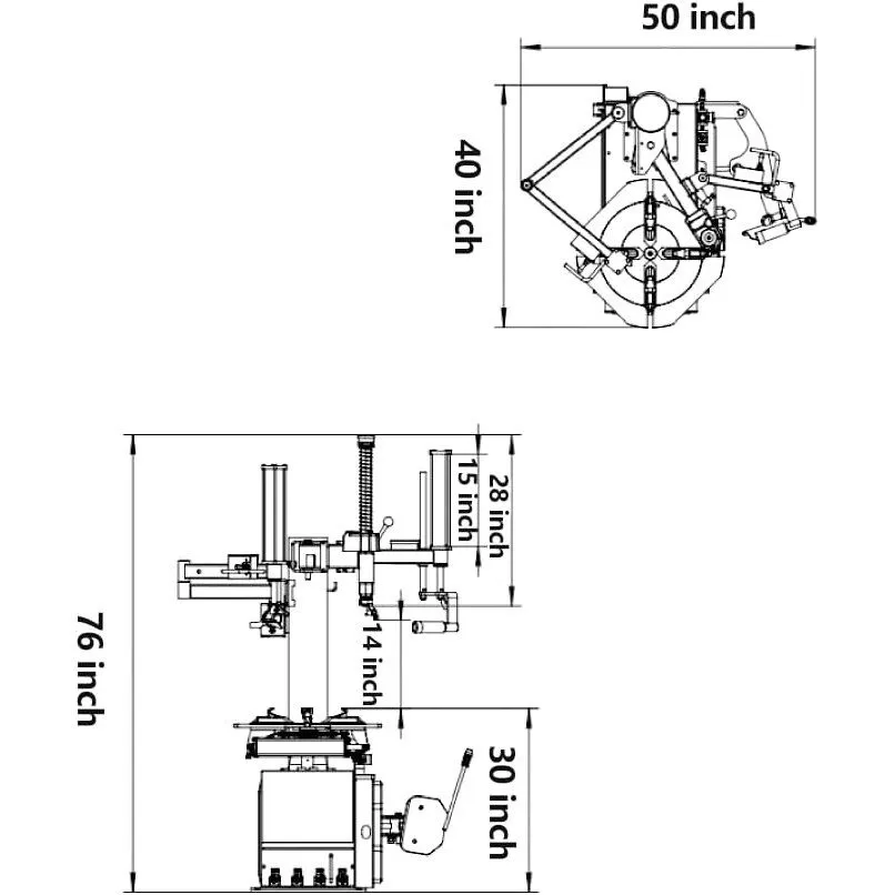 Шиномонтажный станок 2.0HP Tire Changer KT-T830 Bead Blaster Tire Changer Machin