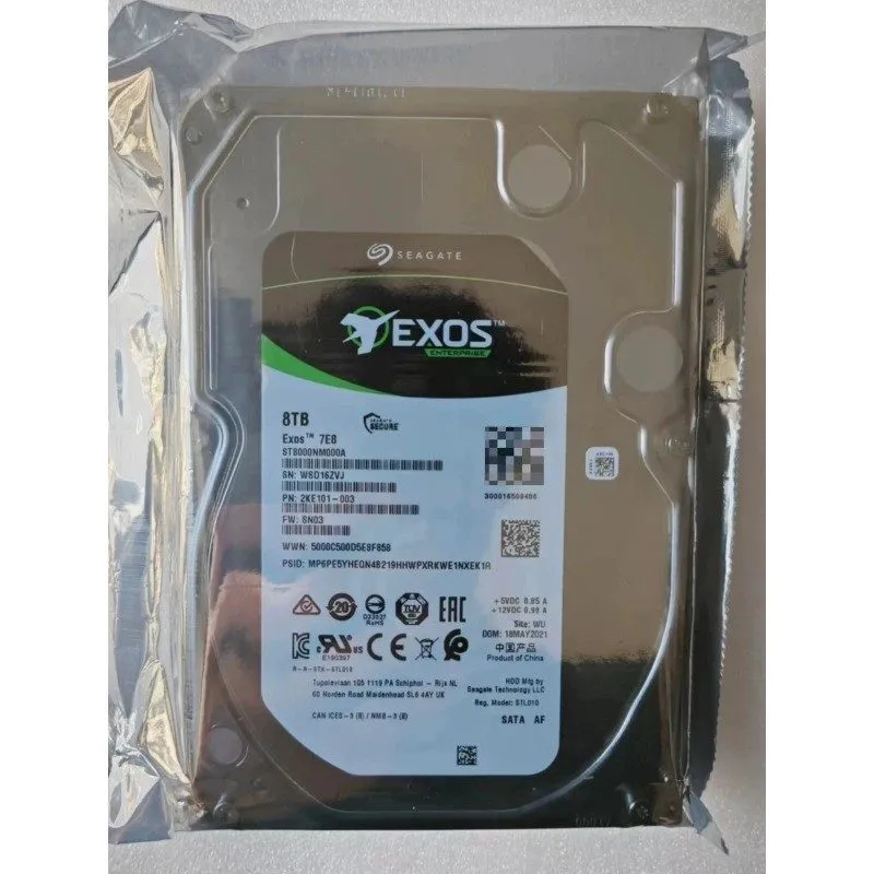 Жёсткий диск Seagate ST8000NM000A Exos 8TB 7E8 3.5" SATA 6Gb/s 7.2K 256MB Hard D — фото лота 4