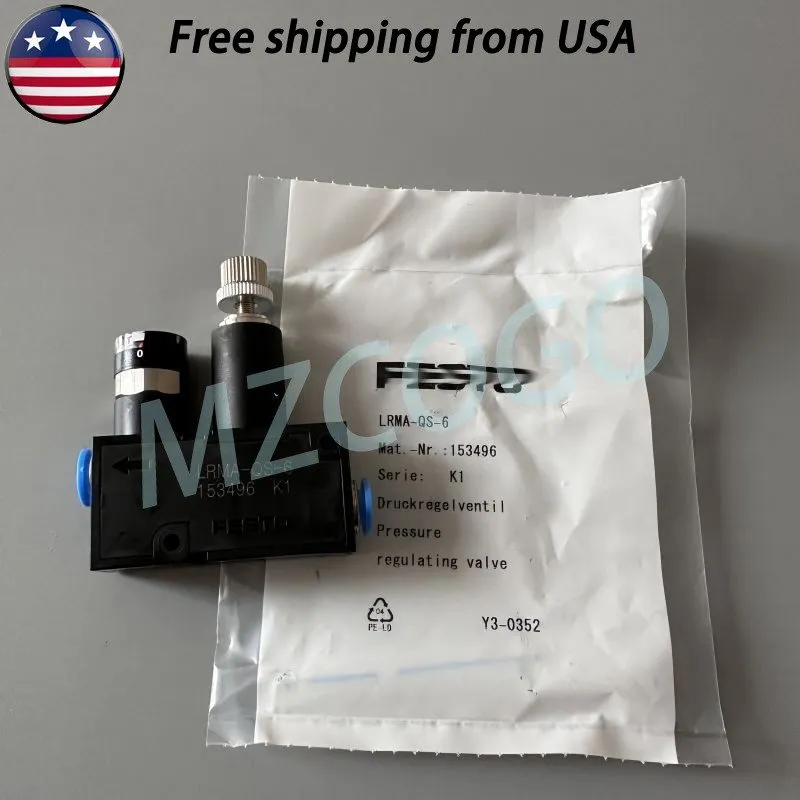 Трубопроводная арматура FESTO LRMA-QS-6 153496 Pneumatic Pressure Regulator