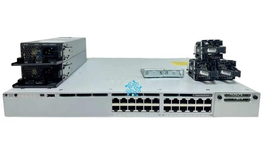 Коммутатор Cisco C9300-24UB-A 9300 higher scale 24-pt 1G copper UPOE, 2x PWR-C1-