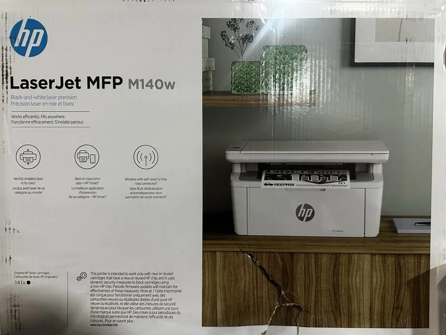 Лазерный принтер HP LaserJet M140w Laser Printer, Black And White Mobile Print, 