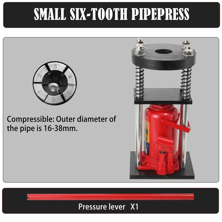 Автоподъёмник 16-38mm Hydraulic Bottle Jack Hose Crimper Manual Benchtop Hydraul
