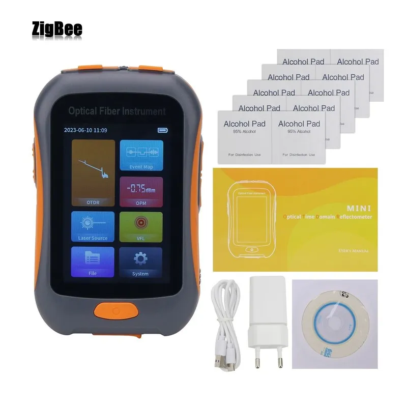 Тестер NK2800 Mini OTDR Portable Optical Time Domain Reflectometer W/ 3.5"Touch 