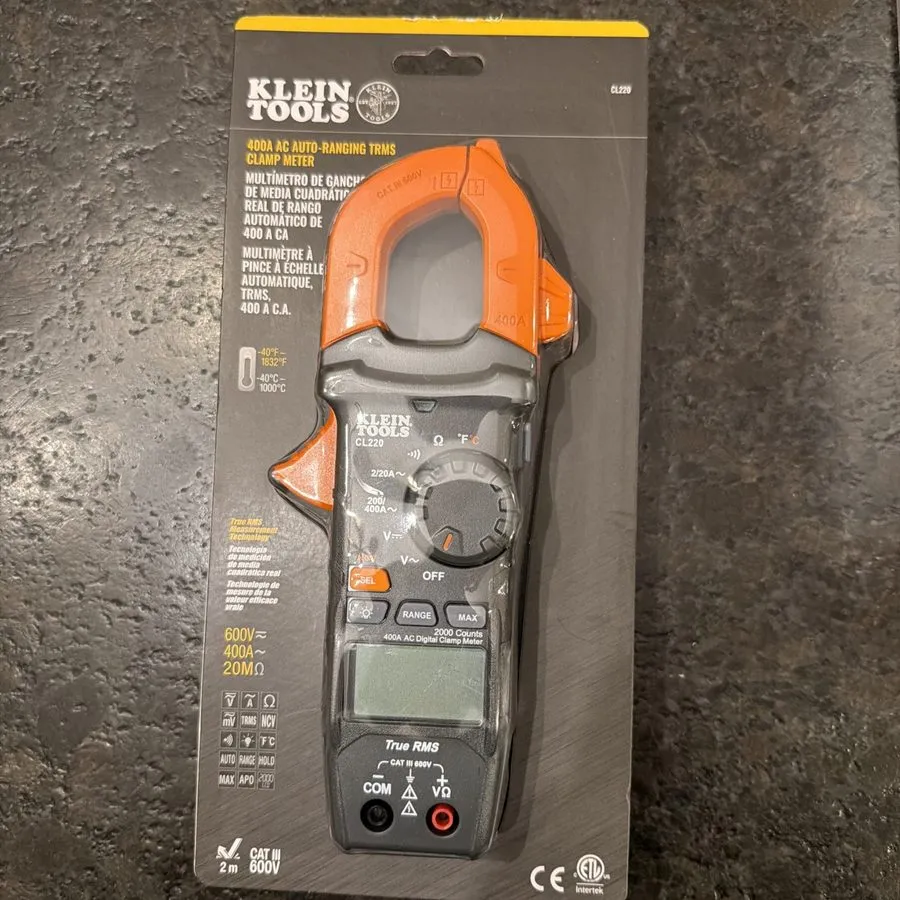 Тестер Klein Tools AC Auto-Ranging 400Amp Digital Clamp Meter with Temperature